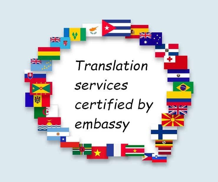 translation services certified by embassy