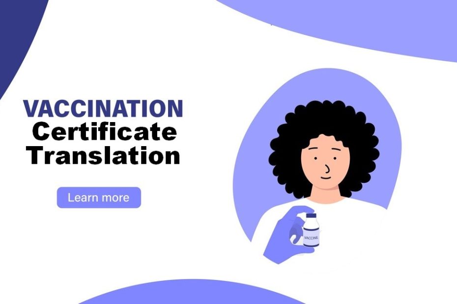vaccination certificate translation